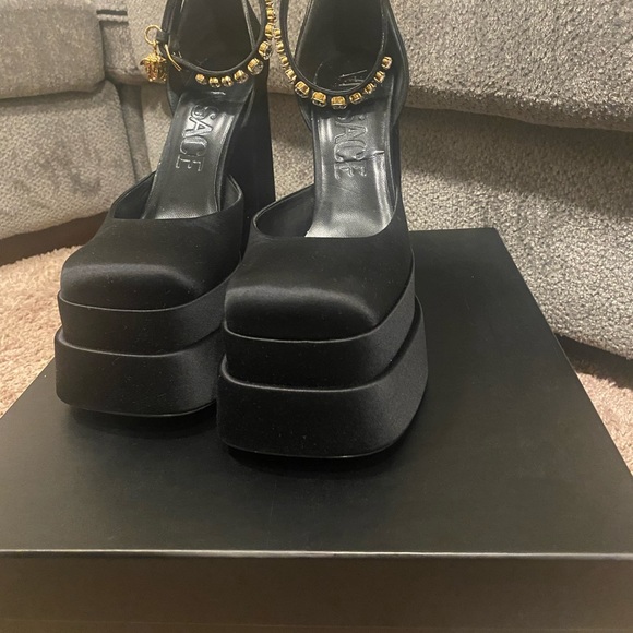 Versace Aevitas Platform Heels - Picture 7 of 9